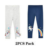 Girl Leggings Trousers Kids Pants Elastic Waistband Girls Pants Skinny Print Cartoon Unicorn Children Leggings