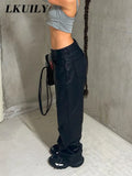 Pu Faux Leather Pants Elegant Fashion Women's Pants High Waist Straight Casual Black Green Trousers 2022 Y2k