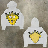 Men's Hoodie Y2K Original Hip-Hop Cartoon Graphic Print Pullover Fashion Leisure Loose Sports Shirt