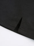 Lined Detail Split Cargo Mini Skirt- Outfit