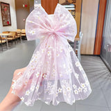 Girls Beautiful Chiffon Bow Print Flower Strawberry Hairpins Headband Kids Sweet Hair Decorate Clip Fashion Hair