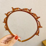 Alice Pearls Elegant Hairbands Men Women Sports Headband Double Bangs Hairstyle Make Up Hairpins Fashion Hair