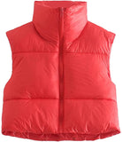 Parkas Jackets Women Luxury Coats Winter 2022 Sleeveless Puffer Vests Female Clothing Elegant Ladies