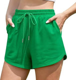 Women With Pocket Sports Shorts Fashion Shorts Drawstring Summer Workout Running Casual Leisure