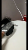 Zingj Maomao Sexy Super High Heels 15CM Thin Heel Waterproof Table Slippers Transparent Crystal Shoes Wedding Shoes Banquet High