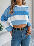 Shooting 2025 Autumn And Winter Casual Coloring Lantern Sleeves Exposed Umbilly Sweater Women's
