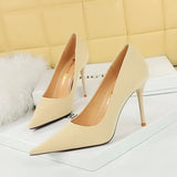 Zingj Retro High Heels Women's Shoes With Ultra High Heel Shallow Pointed Spring And Autumn New High Heel Single