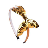 Inches Multi-layer Sequins Mermaid Headbands For Girls Rainbow Mermaid Pearls Hair Bands Handmade Headwear Hair