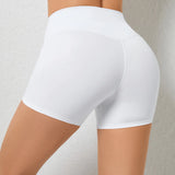 Zingj Hip Lift Yoga Shorts Stretch High-Waist Running Fitness Shorts Tight Seamless Sports Shorts Women-Outfit
