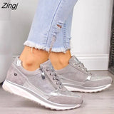 Women's Wedges Sneakers Vulcanize Shoes Sequins Shake Shoes Fashion Girls Sport Shoes Woman Sneakers Shoes Woman