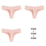 3Pcs/Lot Sexy Women Thongs G String Seamless Panties Low-Rise T-back Comfortable Lingerie Female Underwear Drop