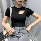 shirt Striped Classic Bottom T-shirts For Women Colorful T Shirt Woman