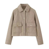 New Street Casual Soft Shirt Single-Dbutton Cardigan Jacket Female