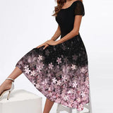 Square Temperament Commute Collar Short Sleeve Multi-color Printing