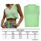 girl Sweater Vest women jumper V Neck pullover Knitted Vests Women y2k Preppy Style Crop Top Autumn 2020 solid