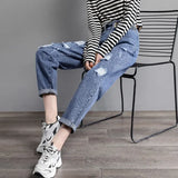Zingj New 2024 Light Color Loose Skinny Dad Pants-Outfit