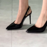 Soles Without Tired Feet Shallow High-Heeled Shoes 2025 Net Red New High-End Pure Lust Fried Street High-Value Professional