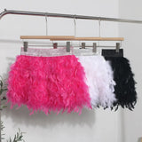 Real Shooting Feather Dress Small Pony Short Skirt Birthday Dress Dress Princess Short Dress