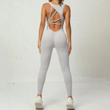 Sexy Hollow Scrunch Monkeys Women Gym Sport Jumpsuit Raises Butt White Black Female Yoga Fitness Overalls Summer