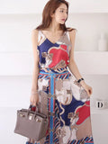Sister Wind Two Sets Of 2025 Summer Korean Style V-Necked Sling Dress Fashion Dress Dress