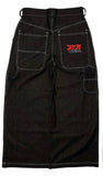 Hip-Hop Rock Embroidered Loose Jeans Y2k Street Retro Harahara Wide-Legged Straight