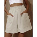 Cotton Linen Bud High Waist Fashion