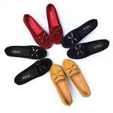 Zingj Bean Shoes Women Flat Shoes Casual Singles Shoes Bow Women Shoes Driving Plus Size Work Shoes- Outfit