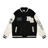 Retro Baseball Uniform Jacket-Outfit