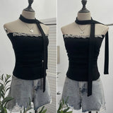 Real Shooting Around The Neck Fluttering Heavy Industry Nail Drill Chest Sleeveless Top With Chest Pad Short Cash Folding Vest