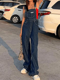 Vintage Washed Boyfriend Denim Overall- Outfit