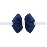 piece Sweet Color Kids Bow Headband Silver Ribbon Bows with Thin Hairband Photography Props Girls Bow Tiara Headwrap