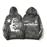 Style High Street Kanye Men And Women With The Same Hip-Hop Graffiti Print Hoodie Hoodie Couple Loose