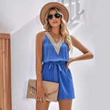 2025 New Wish Women's Casual Lace Vneck Solid Color Sleeveless