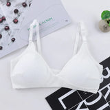 Sexy Bra Deep V Backless Seamless Soft Cup Bras Underwear Women Invisible Thin Cup Padded Comfort Solid Lingerie