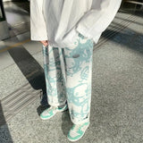 Street Apparel Wide Leg Pants Women Korean Fashion Loose Spring Autumn Design Sense Summer Thin Sweet Cool Ins