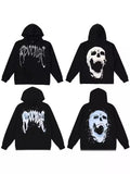 Brand Sweater Keel Smoke Couple Skull Men And Women Loose High Street Pure Cotton