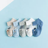 Pairs/lot 0 to 7 Years Spring Summer Thin Mesh Socks For Girls Boys Cute Animal Children's Thin Sock Baby Newborn Short