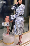 Aesthetic Cardigan Long Sleeve Midi Bandage Dress Money Pajamas Fall Clothes for Women 2023 Fashion Sexy Lounge