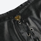 Grunge Faux Leather Mini