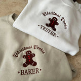 Christmas Cookie Embroidered Sweatshirt- Outfit