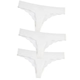 3Pcs Sexy G String & Thongs Women's Set Panties Solid Female Underwear Mid-Rise Silky Ladies Briefs Comfort Seamless