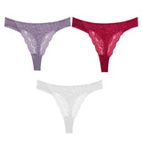 Sexy Lace G String Women's Thong Low-Waist Female Underpant Hollow Out Breathable Cotton Seamless G-String Underwear