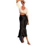 Waist Thin Long-Skinny Vinegar Slid Half Skirt 2025 New Bag Of Fish Tail A-Word