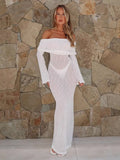 Summer New Solid Fashion Word Long Dress Dress Dress