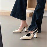 Chinese-Style Ocean Gas High-End After-Empty Bag Head Sandals Summer New French-Style High-Heeled High-Heeled