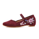 Zingj Shoes Single Shoes Fashion Tendon Embroidered Cloth Shoes Women's Single Shoes Spring And Summer Cloisonne Shallow Cloth
