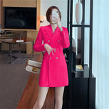 And Autumn High-Grade Thin 2025 Wind Coat Women's Long Spring And Autumn New Double Row Buckle Long Suit