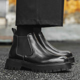 Zingj Boots Men's Winter British Style Chelsea Men's Boots