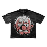 Men's T-Shirt Y2K Harajuku Animation Printing T-Shirt Fashion Brand Oversized Short-Sleeved
