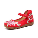 Zingj Shoes Beef Tendon Bottom Loose Fat Feet Large Size Women's Shoes Middle-Aged And Elderly Mother Shoes Embroidered Cloth Shoes Single